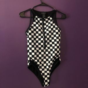 Checkered Hot Topic bathing suit!